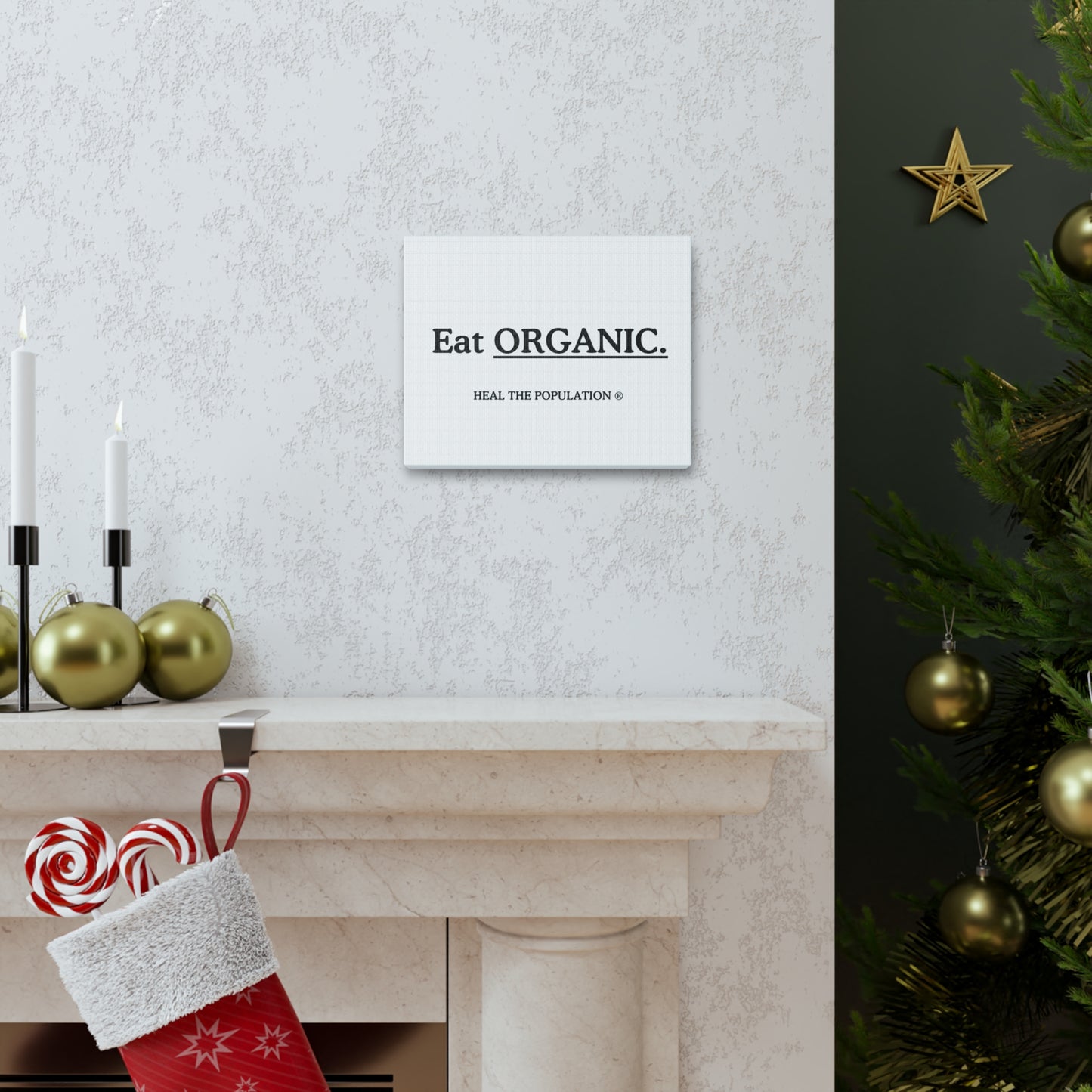 Eat Organic Canvas