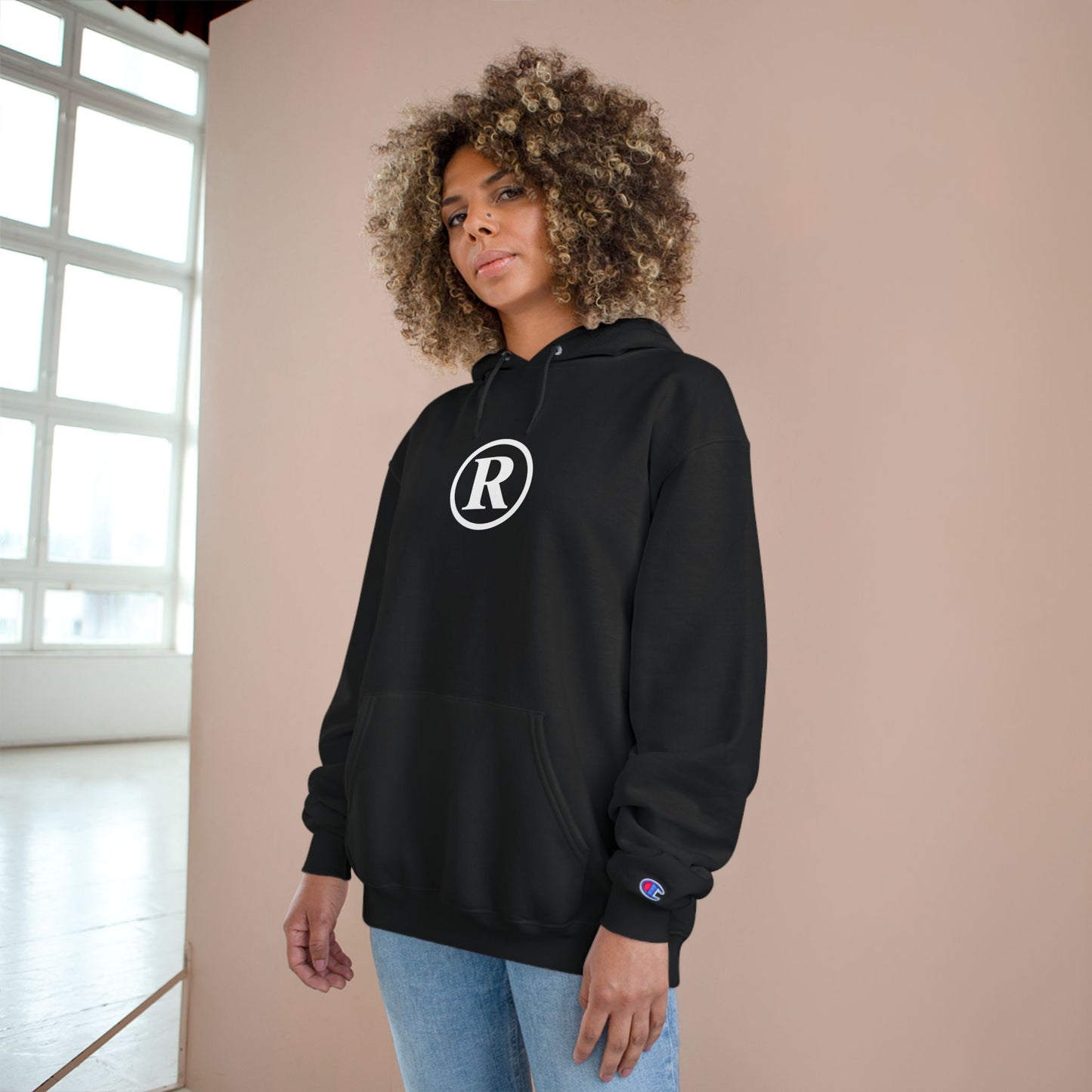 Champion Hoodie - Heal the Population, Sporty Casual Wear, Ideal Gift for Activists, Unisex Hoodie for Everyday Style