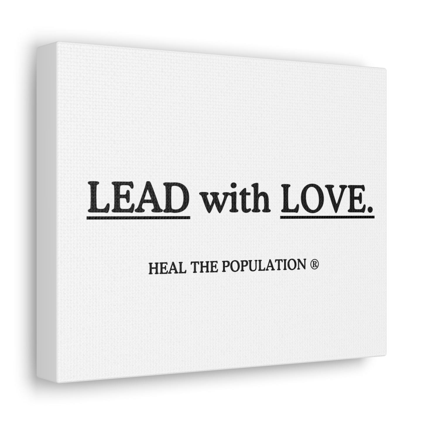Lead With Love Canvas