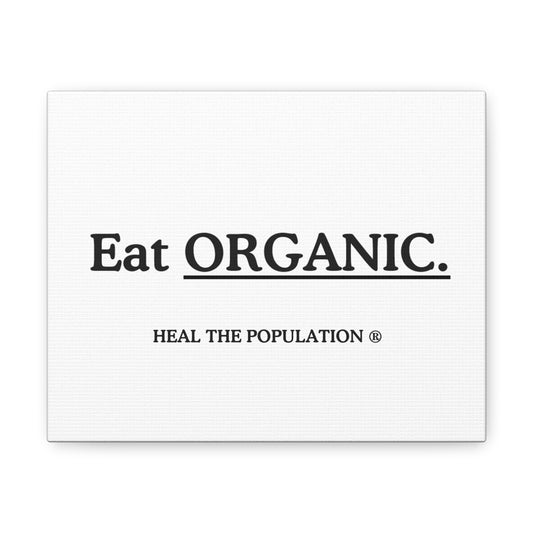 Eat Organic Canvas