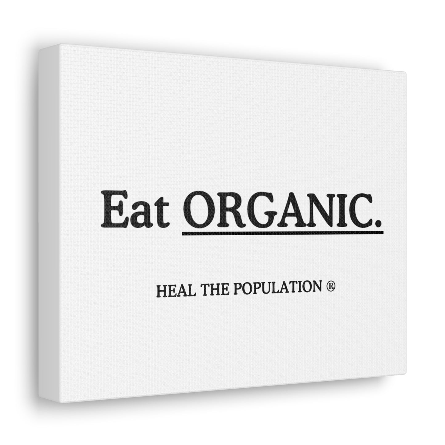 Eat Organic Canvas